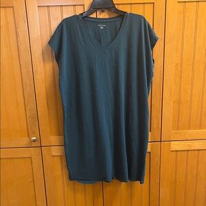 Eileen Fischer XL/TG Dark Teal V-Neck Tunic Dress